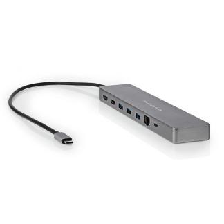 USB C docking station | Nedis (11 aansluitingen, 4K@60Hz), Computers en Software, Pc- en Netwerkkabels, Nieuw, Verzenden
