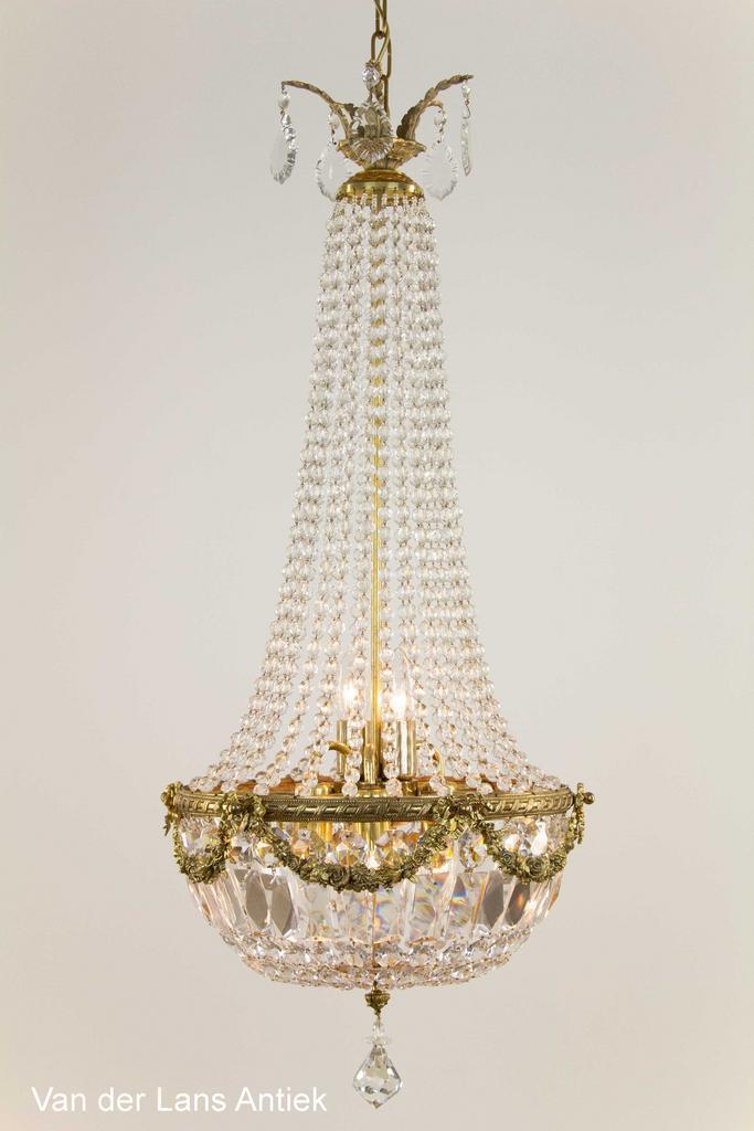 Oude antieke klassieke lampen, kristallen kroonluchters, Huis en Inrichting, Lampen | Kroonluchters, Gebruikt, Glas, Metaal, Overige materialen