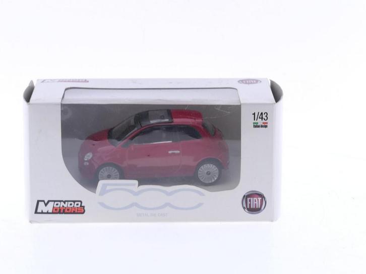 Schaal 1:43 Mondo Motors Fiat 500 2016 #4256 (Automodellen), Hobby en Vrije tijd, Modelauto's | 1:43, Zo goed als nieuw, Ophalen of Verzenden