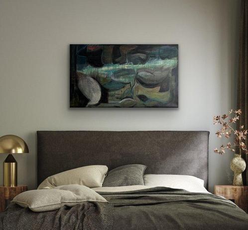 Hannah Bielecki - Paysage #5 (View toward Anzère), Antiek en Kunst, Kunst | Schilderijen | Modern