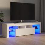 vidaXL Tv-meubel met LED-verlichting 140x36,5x40 cm wit, Huis en Inrichting, Kasten | Televisiemeubels, 100 tot 150 cm, Verzenden