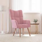 vidaXL Relaxstoel fluweel roze, Huis en Inrichting, Fauteuils, Verzenden, Nieuw