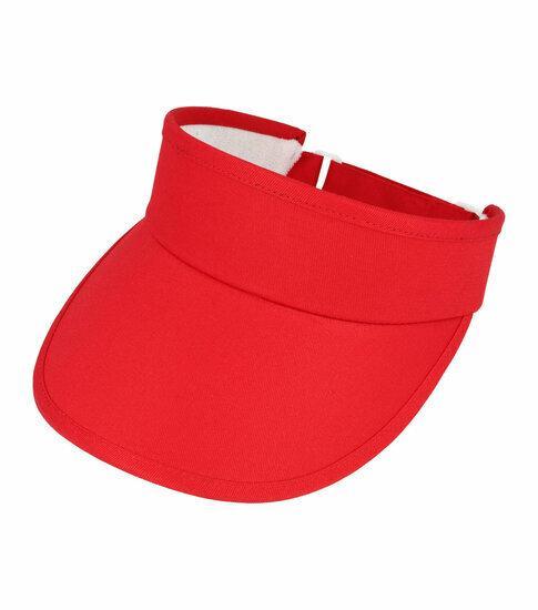 Zonneklep verstelbaar – stevige klep – one size – rood, Kleding | Dames, Hoeden en Petten
