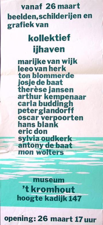 vintage poster over samenkomst kollektief ijhaven (Posters) beschikbaar voor biedingen