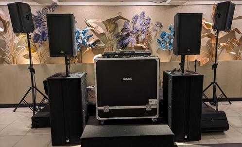 Geluidsinstallatie HUREN Twente; tbv 1-350 Personen te Huur!, Audio, Tv en Foto, Professionele Audio-, Tv- en Video-apparatuur