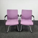 Lila Vergaderstoel Slede (Set van 2), Huis en Inrichting, Stoelen, Ophalen of Verzenden, Gebruikt