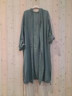 Linnen lange vest - aantrekkoord - capuchon - 7/8 mouwen -, Kleding | Dames, Nieuw