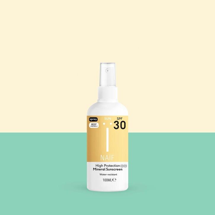 Naïf Mineral Sunscreen Spray SPF30 - 100ml, Sieraden, Tassen en Uiterlijk, Uiterlijk | Gezichtsverzorging, Overige typen, Nieuw