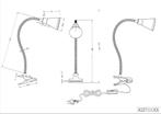 REALITY ARRAS Klemlamp wit incl. 1x SMD 4W, Huis en Inrichting, Ophalen of Verzenden, Zo goed als nieuw