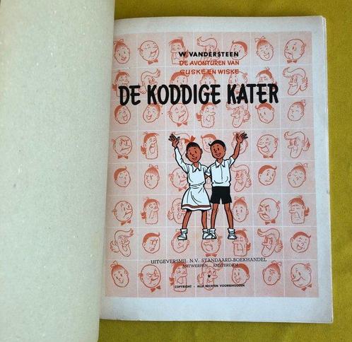 Suske en Wiske TG-54 De koddige kater - Eerste druk, Boeken, Stripboeken