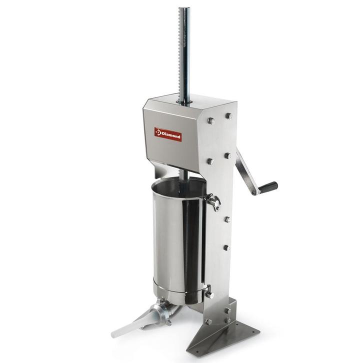 Diamond Verticale Manuele Worstenvuller | RVS | 12L | Ø200x3, Zakelijke goederen, Horeca | Keukenapparatuur, Nieuw in verpakking