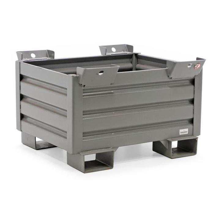 Gebruikte Stapelbak staal vaste constructie stapelbak zware, Zakelijke goederen, Kantoor en Winkelinrichting | Magazijn, Stelling en Opslag