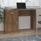 vidaXL Bureau met kast en lade 100x40x73 cm bewerkt hout, Huis en Inrichting, Bureaus, Verzenden, Nieuw