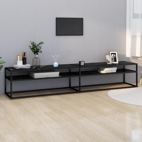 vidaXL Tv-meubel 220x40x40,5 cm gehard glas, Huis en Inrichting, Kasten | Televisiemeubels, 25 tot 50 cm, Nieuw, Glas, Minder dan 100 cm