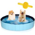 Lendo Online Hondenzwembad met borstel Ø160x30cm PVC blauw, Dieren en Toebehoren, Nieuw, Verzenden