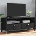 vidaXL Tv-meubel VIKEN bewerkt hout zwart, Huis en Inrichting, Kasten | Televisiemeubels, Verzenden, Nieuw, Overige houtsoorten