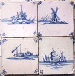Tegel (16) - waterschapslandjes - 1700-1750 - Antieke, Antiek en Kunst