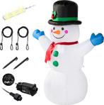 Opblaasbare sneeuwpop XL verlicht met verlichting 120cm, Verzenden, Nieuw