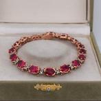 Zonder minimumprijs - Armband - Diamant - Zilver en 9 kt., Nieuw