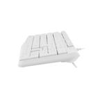 Natec Nautilus NKL-1951 bekabeld slim toetsenbord  wit, Computers en Software, Toetsenborden, Nieuw, Ophalen of Verzenden, Qwerty