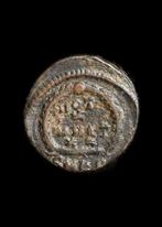 Oud-Romeins Brons Theodosius I Ae4-munt (Zonder, Antiek en Kunst