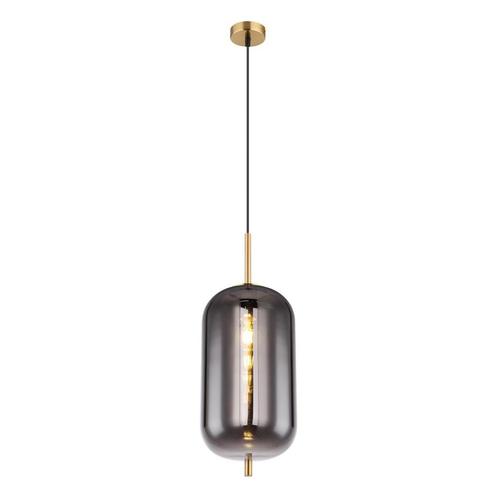 Hanglamp BLACKY I 22.0 cm 1-lichts Messing, Huis en Inrichting, Lampen | Hanglampen, Metaal, Minder dan 50 cm, Ophalen of Verzenden