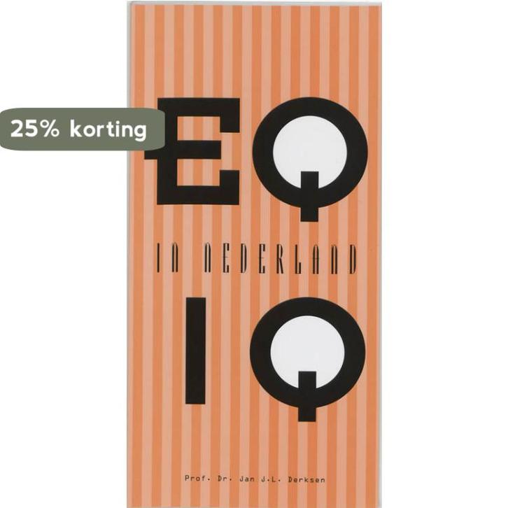 EQ en IQ in Nederland 9789080167568 J.J.L. Derksen, Boeken, Psychologie, Gelezen, Verzenden