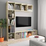 vidaXL 3-delige Boekenkast-/tv-meubelset 180x30x180 cm, Huis en Inrichting, Minder dan 50 cm, Verzenden, Nieuw, 150 tot 200 cm