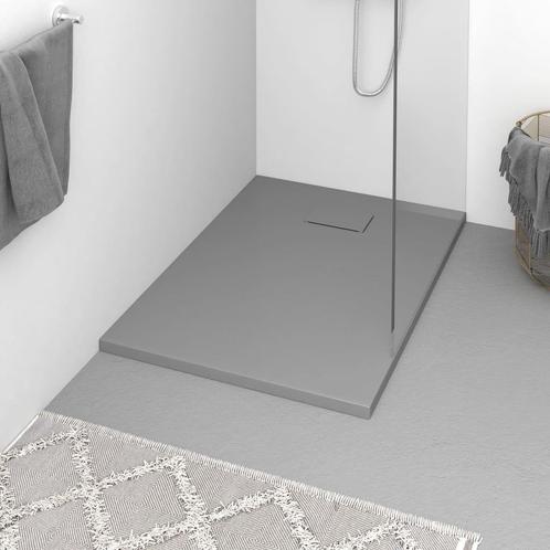vidaXL Douchebak 100x70 cm SMC grijs, Doe-het-zelf en Verbouw, Sanitair, Nieuw, Verzenden