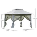 TRUUSK Vouwpaviljoen Pop-up Tent Tuinpaviljoen Inclusief Rol, Tuin en Terras, Partytenten, Verzenden, Nieuw