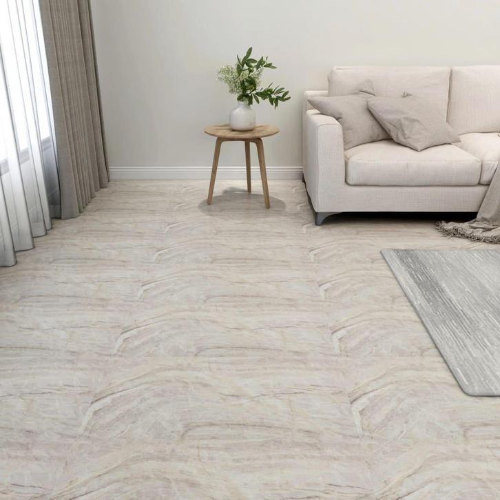 Vinyl Vloer 5.11m | Beige PVC Laatste Stuk!, Huis en Inrichting, Stoffering | Vloerbedekking, Beige, Nieuw, Vinyl, Ophalen of Verzenden