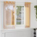 vidaXL Gordijnen Voile met doorvoertules 2 st 140x175 cm, Huis en Inrichting, Stoffering | Gordijnen en Lamellen, Verzenden, Nieuw