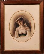 Alexander Rudbeck (1829-1908) - Portrait of an Italian woman