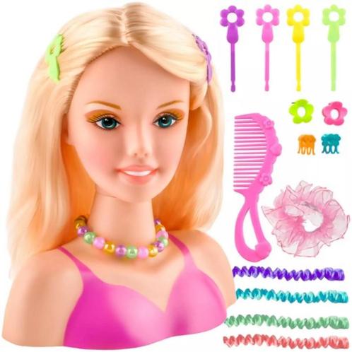Kruzzel Kapsalon Hoofd voor Kinderen - Met Accessoires &..., Kinderen en Baby's, Speelgoed | Overig, Nieuw, Ophalen of Verzenden