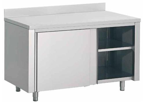 Werktafel met Schuif Deuren en Spatrand | 160x70x(H)85cm, Zakelijke goederen, Horeca | Meubilair en Inrichting, Verzenden