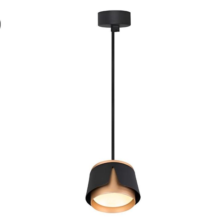 Hanglamp rond Ø100 | Tulip | Zwart/ Goud | GX53 fitting, Huis en Inrichting, Lampen | Hanglampen, 75 cm of meer, Nieuw, Metaal