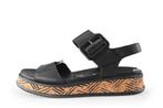 Rieker Sandalen in maat 39 Zwart | 15% extra korting, Verzenden, Zwart, Nieuw, Sandalen of Muiltjes