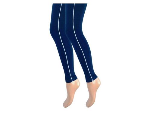 Kinderlegging - Glitterstreep - Marine-Zilver, Kinderen en Baby's, Kinderkleding | Schoenen en Sokken, Verzenden