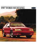 1987 FORD MUSTANG BROCHURE ENGELS (USA), Nieuw, Author