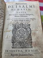 Francesco Panigarola - Codex 1563 Psaumes de David - 1563, Antiek en Kunst