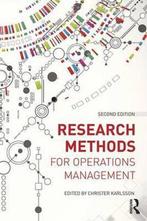 9781138945425 Research Methods Operations Management, Boeken, Verzenden, Gelezen, Christer Karlsson