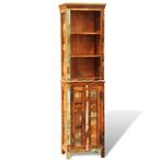 vidaXL Boekenkast vintage-stijl massief gerecycled hout, Huis en Inrichting, Verzenden, Nieuw, 50 tot 100 cm, 150 tot 200 cm
