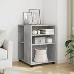 vidaXL Bijzettafel met wieltjes 55x60x78 cm bewerkt hout, Huis en Inrichting, Kasten | Roldeurkasten en Archiefkasten, Verzenden