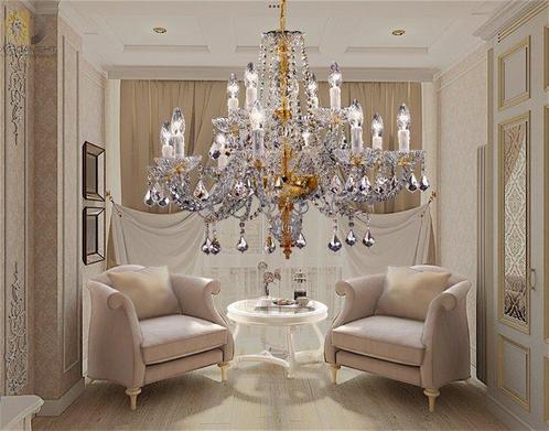 SLC Illumina - MG - Kroonluchter - Kristal - MTGoud16L, Antiek en Kunst, Kunst | Designobjecten