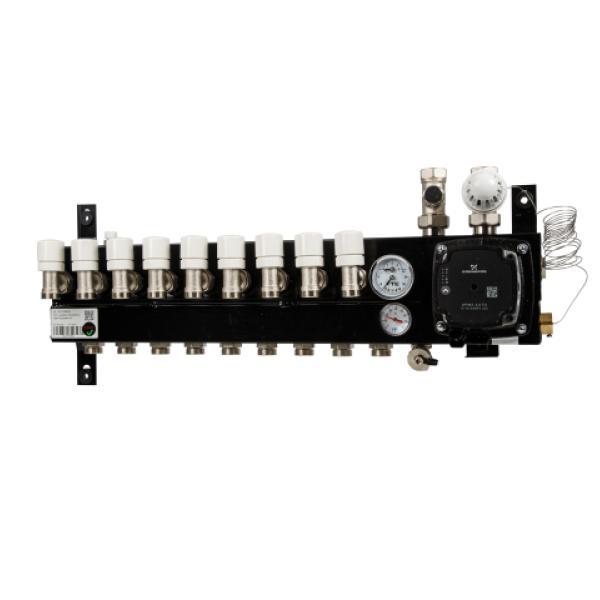 VTE SLIM verdeler vloerverwarming 9-groeps Grundfos pomp, Doe-het-zelf en Verbouw, Verwarming en Radiatoren, Verzenden