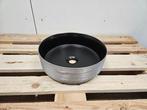 Waskom Sanitop Duo-Color Rond 36 x 12 cm Mat Black Silver, Ophalen of Verzenden, Nieuw, Bad