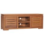 vidaXL Tv-meubel 110x30x40 cm massief teakhout, 100 tot 150 cm, Verzenden, Nieuw, Minder dan 100 cm