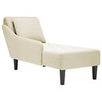 vidaXL Chaise longue met kussen&rechterarmleuning fluweel, Verzenden, Nieuw