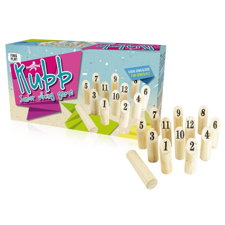 Kubb the viking Junior spel, Kinderen en Baby's, Speelgoed | Buiten | Los speelgoed, Nieuw, Verzenden