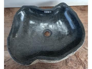 Lage natuursteen waskom | 5 - 11 cm hoog | beschikbaar voor biedingen